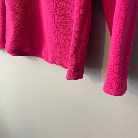 🔹5/$25🔹 L.L. Bean Pink‎ Quarter Zip Fleece Pullover. Long Sleeve. Small - Picture 4 of 9